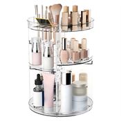 UNIQ 360 Rotating Cosmetic Organizer - Transparent