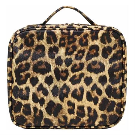 UNIQ Makeup reiseveske - Kosmetisk veske for all makeup - Leopard