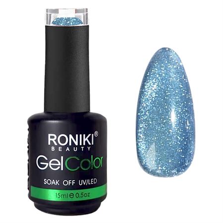 RONIKI Fantasy Sprite Cat Eye Gel Neglelakk Moonstone Blue (02)