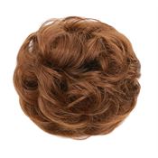 Messy Bun Hårstrikk med krøllete kunstig hår - # 33A Light Golden Maroon